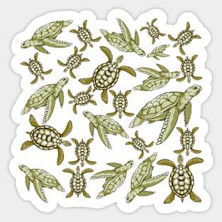 Turtles Vintage Style Sticker